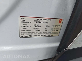2018 Tesla Model X 100D - miniatura 5