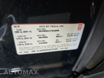 2018 Tesla Model X 75D - miniatura 15