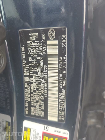 2018 Toyota Camry LE - miniatura 15