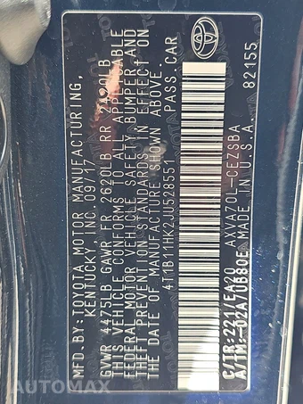 2018 Toyota Camry SE - miniatura 14
