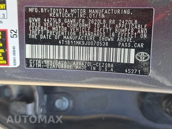 2018 Toyota Camry SE - miniatura 14