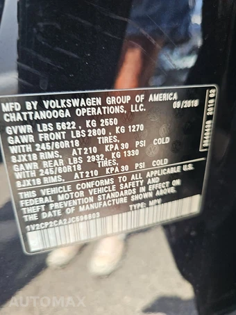 2018 Volkswagen Atlas 2.0T SE - miniatura 15
