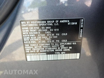 2018 Volkswagen Atlas V6 SE - miniatura 18