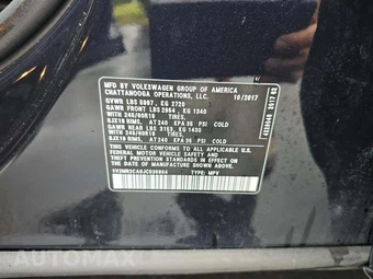 2018 Volkswagen Atlas V6 SEL - miniatura 2