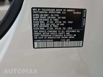 2018 Volkswagen Atlas V6 SEL - miniatura 5