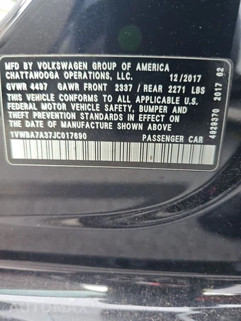 2018 Volkswagen Passat 2.0T SE - miniatura 14