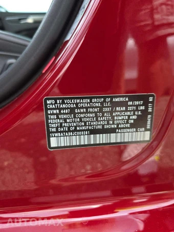 2018 Volkswagen Passat 2.0T SE – miniatura 5