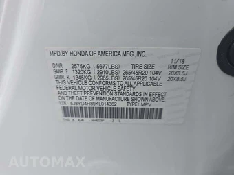 2019 Acura MDX w/Advance Pkg – miniatura 5