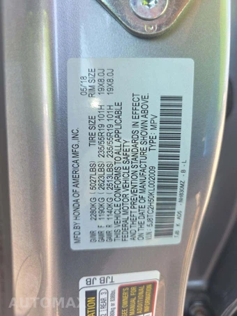 2019 Acura RDX w/Technology Pkg – miniatura 5