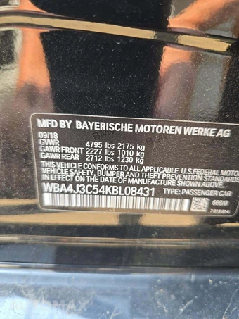 2019 BMW 4 Series Gran Coupe 430i xDrive Sedan - miniatura 5
