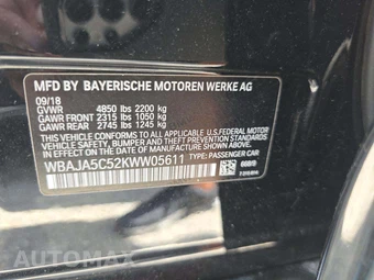 2019 BMW 5 Series Sedan 530i SPORT LINE - miniatura 5