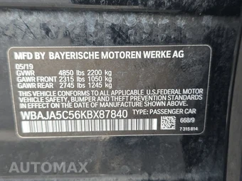 2019 BMW 5 Series Sedan 530i SPORT LINE - miniatura 14