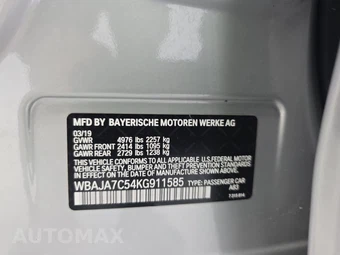 2019 BMW 5 Series Sedan 530i xDrive - miniatura 14