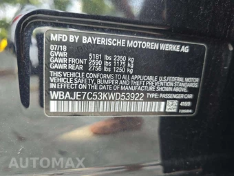 2019 BMW 5 Series Sedan 540i xDrive M SPORT LINE - miniatura 5