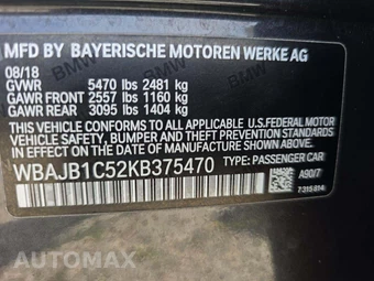 2019 BMW 5 Series Sedan xDrive iPerformance SPORT LINE - miniatura 5