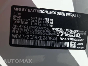 2019 BMW 7 Series Sedan 750i xDrive M SPORT LINE - miniatura 18