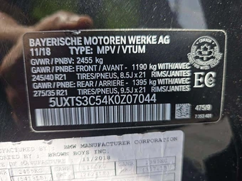 2019 BMW X3 Sports Activity Vehicle M40i - miniatura 2