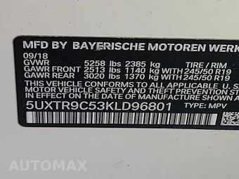 2019 BMW X3 Sports Activity Vehicle xDrive30i – miniatura 14