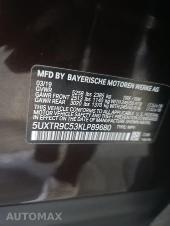 2019 BMW X3 Sports Activity Vehicle xDrive30i - miniatura 14