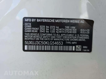 2019 BMW X4 Sports Activity Vehicle xDrive30i - miniatura 2
