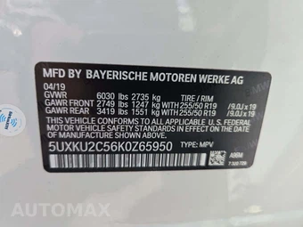 2019 BMW X6 Sports Activity Vehicle xDrive35i - miniatura 2