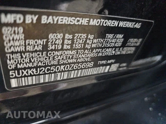 2019 BMW X6 Sports Activity Vehicle xDrive35i M SPORT LINE - miniatura 15