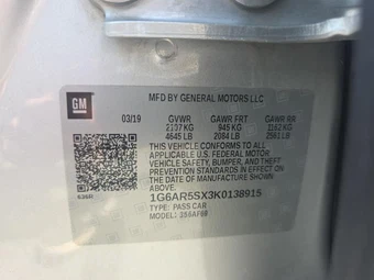 2019 Cadillac CTS Sedan Luxury 1SE - miniatura 17