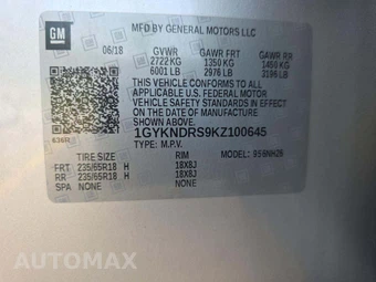 2019 Cadillac XT5 Luxury 1SD – miniatura 2