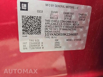 2019 Cadillac XT5 Luxury 1SD – miniatura 5