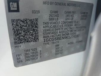 2019 Chevrolet Colorado WT Crew Cab Medium Bed 2WT – miniatura 14