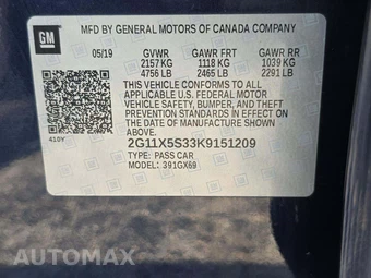 2019 Chevrolet Impala LS 1FL – miniatura 5