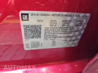 2019 Chevrolet Silverado 1500 Custom Crew Cab Short Bed 1CX - miniatura 14