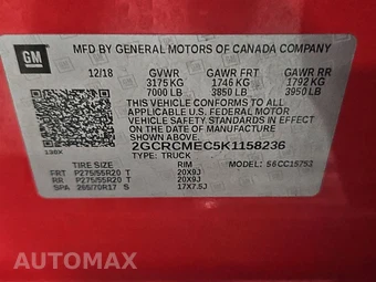 2019 Chevrolet Silverado 1500 LD Custom Extended Cab Medium Bed 1CX – miniatura 14