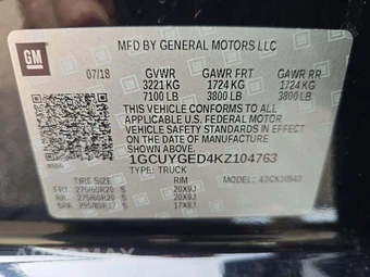 2019 Chevrolet Silverado 1500 LTZ Crew Cab Short Bed 1LZ - miniatura 5