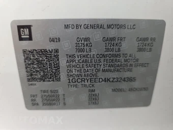 2019 Chevrolet Silverado 1500 RST Extended Cab Medium Bed 1SP – miniatura 14