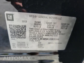 2019 Chevrolet Traverse High Country 2LZ - miniatura 15