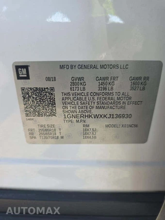 2019 Chevrolet Traverse LT Leather 3LT - miniatura 5