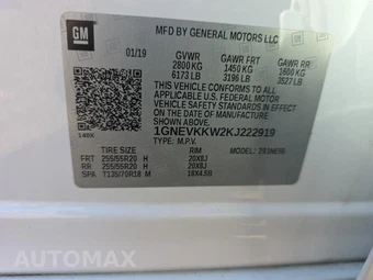 2019 Chevrolet Traverse Premier 1LZ - miniatura 18