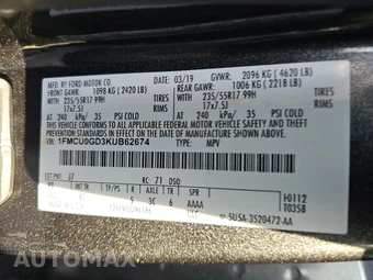 2019 Ford Escape SE - miniatura 15