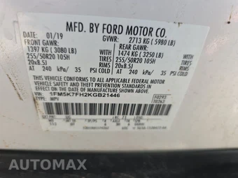 2019 Ford Explorer Limited – miniatura 15