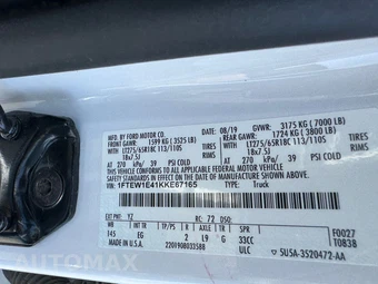 2019 Ford F-150 Lariat Crew Cab Short Bed - miniatura 22