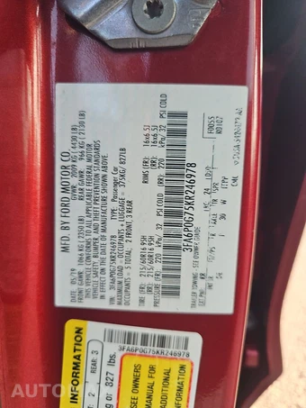 2019 Ford Fusion S – miniatura 14