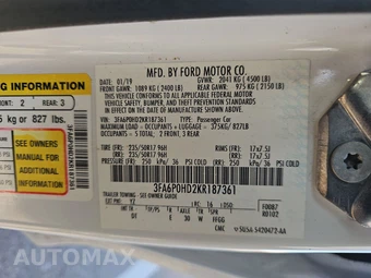 2019 Ford Fusion SE – miniatura 14