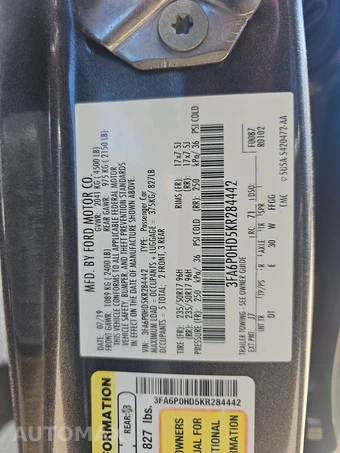 2019 Ford Fusion SE – miniatura 14