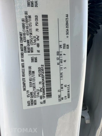 2019 Ford Super Duty F-350 Cab Chassis XL Crew Cab DRW - miniatura 38