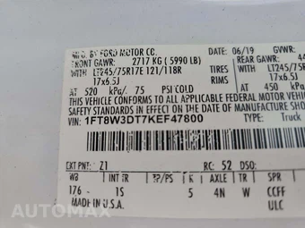2019 Ford Super Duty F-350 XL Crew Cab Long Bed DRW - miniatura 5