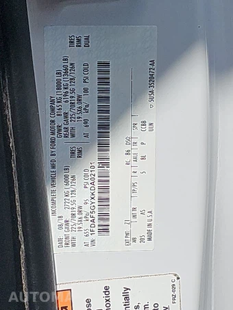 2019 Ford Super Duty F-550 Cab Chassis XL Regular Cab DRW - miniatura 15