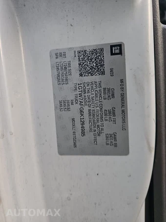 2019 GMC Savana 2500 Cargo Van 1WT 135.0" WB - miniatura 14
