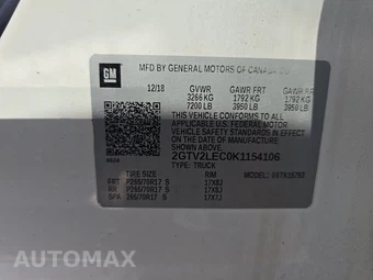 2019 GMC Sierra 1500 Limited Extended Cab Medium Bed 1SA - miniatura 14
