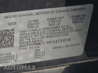2019 GMC Sierra 1500 Limited SLE Extended Cab Medium Bed 3SA - miniatura 14